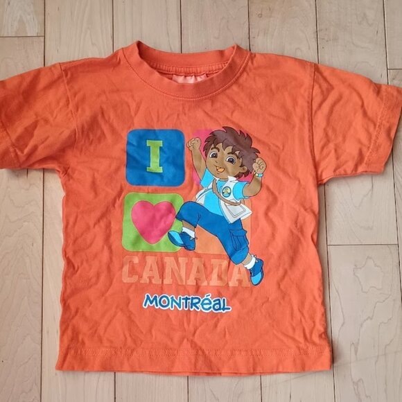 Nickelodeon Dora Diego orange t-shirt size 3X/4 - Picture 1 of 2